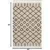 image:imageNourison Home Moroccan Shag Moroccan Cream 710 x 106 Area Rug Easy Cleaning Non Shedding Bed Room Living Room Dining Room Kitchen 8x11Cream