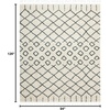 image:imageNourison Home Moroccan Shag Moroccan Cream 710 x 106 Area Rug Easy Cleaning Non Shedding Bed Room Living Room Dining Room Kitchen 8x11Cream