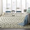image:imageNourison Home Moroccan Shag Moroccan Cream 710 x 106 Area Rug Easy Cleaning Non Shedding Bed Room Living Room Dining Room Kitchen 8x11White
