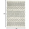 image:imageNourison Home Moroccan Shag Moroccan Cream 710 x 106 Area Rug Easy Cleaning Non Shedding Bed Room Living Room Dining Room Kitchen 8x11White