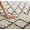 image:imageNourison Home Moroccan Shag Moroccan Cream 710 x 106 Area Rug Easy Cleaning Non Shedding Bed Room Living Room Dining Room Kitchen 8x11White