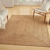 image:imageNourison Home Natural Jute Natural 3 x Round Area Rug  Easy Clean Non Shedding Bed Room Living Room Dining Room Kitchen 3 x RoundNatural