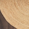 image:imageNourison Home Natural Jute Natural 3 x Round Area Rug  Easy Clean Non Shedding Bed Room Living Room Dining Room Kitchen 3 x RoundNatural