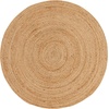 image:imageNourison Home Natural Jute Natural 3 x Round Area Rug  Easy Clean Non Shedding Bed Room Living Room Dining Room Kitchen 3 x RoundNatural