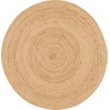 image:imageNourison Home Natural Jute Natural 3 x Round Area Rug  Easy Clean Non Shedding Bed Room Living Room Dining Room Kitchen 3 x RoundNatural