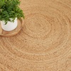 image:imageNourison Home Natural Jute Natural 3 x Round Area Rug  Easy Clean Non Shedding Bed Room Living Room Dining Room Kitchen 3 x RoundNatural