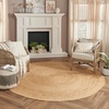image:imageNourison Home Natural Jute Natural 3 x Round Area Rug  Easy Clean Non Shedding Bed Room Living Room Dining Room Kitchen 3 x RoundNatural