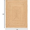 image:imageNourison Home Natural Jute Natural 3 x Round Area Rug  Easy Clean Non Shedding Bed Room Living Room Dining Room Kitchen 3 x RoundNatural