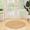 image:imageNourison Home Natural Jute Natural 3 x Round Area Rug  Easy Clean Non Shedding Bed Room Living Room Dining Room Kitchen 3 x RoundNatural