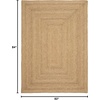 image:imageNourison Home Natural Seagrass Natural 5 x 7 Area Rug  Easy Clean Non Shedding Bed Room Living Room Dining Room Kitchen 5 x 7Natural