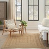 image:imageNourison Home Natural Seagrass Natural 5 x 7 Area Rug  Easy Clean Non Shedding Bed Room Living Room Dining Room Kitchen 5 x 7Natural