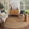 image:imageNourison Home Natural Seagrass Natural 5 x 7 Area Rug  Easy Clean Non Shedding Bed Room Living Room Dining Room Kitchen 5 x 7Natural