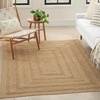 image:imageNourison Home Natural Seagrass Natural 5 x 7 Area Rug  Easy Clean Non Shedding Bed Room Living Room Dining Room Kitchen 5 x 7Natural