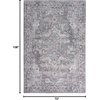 image:imageNourison Home New Concept Washables Light Blue Multicolr 53 x 73 Area Rug  Easy Clean Non Shedding Bed Room Living Room Dining Room Kitchen 5 x 7Grey