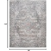 image:imageNourison Home New Concept Washables Light Blue Multicolr 53 x 73 Area Rug  Easy Clean Non Shedding Bed Room Living Room Dining Room Kitchen 5 x 7Grey