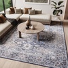 image:imageNourison Home New Concept Washables Light Blue Multicolr 53 x 73 Area Rug  Easy Clean Non Shedding Bed Room Living Room Dining Room Kitchen 5 x 7Ivory Navy