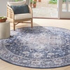 image:imageNourison Home New Concept Washables Light Blue Multicolr 53 x 73 Area Rug  Easy Clean Non Shedding Bed Room Living Room Dining Room Kitchen 5 x 7Ivory Navy