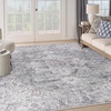 image:imageNourison Home New Concept Washables Light Blue Multicolr 53 x 73 Area Rug  Easy Clean Non Shedding Bed Room Living Room Dining Room Kitchen 5 x 7Ivory Grey