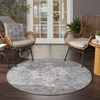 image:imageNourison Home New Concept Washables Light Blue Multicolr 53 x 73 Area Rug  Easy Clean Non Shedding Bed Room Living Room Dining Room Kitchen 5 x 7Ivory Grey