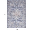 image:imageNourison Home New Concept Washables Light Blue Multicolr 53 x 73 Area Rug  Easy Clean Non Shedding Bed Room Living Room Dining Room Kitchen 5 x 7Ivory Navy