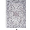 image:imageNourison Home New Concept Washables Light Blue Multicolr 53 x 73 Area Rug  Easy Clean Non Shedding Bed Room Living Room Dining Room Kitchen 5 x 7Ivory Beige