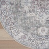 image:imageNourison Home New Concept Washables Light Blue Multicolr 53 x 73 Area Rug  Easy Clean Non Shedding Bed Room Living Room Dining Room Kitchen 5 x 7Ivory Grey