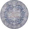 image:imageNourison Home New Concept Washables Light Blue Multicolr 53 x 73 Area Rug  Easy Clean Non Shedding Bed Room Living Room Dining Room Kitchen 5 x 7Ivory Navy