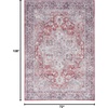 image:imageNourison Home New Concept Washables Light Blue Multicolr 53 x 73 Area Rug  Easy Clean Non Shedding Bed Room Living Room Dining Room Kitchen 5 x 7Ivory Brick