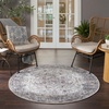 image:imageNourison Home New Concept Washables Light Blue Multicolr 53 x 73 Area Rug  Easy Clean Non Shedding Bed Room Living Room Dining Room Kitchen 5 x 7Ivory Beige