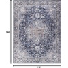 image:imageNourison Home New Concept Washables Light Blue Multicolr 53 x 73 Area Rug  Easy Clean Non Shedding Bed Room Living Room Dining Room Kitchen 5 x 7Ivory Navy