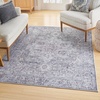 image:imageNourison Home New Concept Washables Light Blue Multicolr 53 x 73 Area Rug  Easy Clean Non Shedding Bed Room Living Room Dining Room Kitchen 5 x 7Ivory Grey
