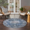 image:imageNourison Home New Concept Washables Light Blue Multicolr 53 x 73 Area Rug  Easy Clean Non Shedding Bed Room Living Room Dining Room Kitchen 5 x 7Ivory Navy