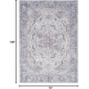 image:imageNourison Home New Concept Washables Light Blue Multicolr 53 x 73 Area Rug  Easy Clean Non Shedding Bed Room Living Room Dining Room Kitchen 5 x 7Ivory Beige