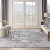 image:imageNourison Home New Concept Washables Light Blue Multicolr 53 x 73 Area Rug  Easy Clean Non Shedding Bed Room Living Room Dining Room Kitchen 5 x 7Ivory Grey