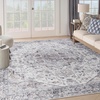 image:imageNourison Home New Concept Washables Light Blue Multicolr 53 x 73 Area Rug  Easy Clean Non Shedding Bed Room Living Room Dining Room Kitchen 5 x 7Ivory Beige