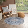 image:imageNourison Home New Concept Washables Light Blue Multicolr 53 x 73 Area Rug  Easy Clean Non Shedding Bed Room Living Room Dining Room Kitchen 5 x 7Ivory Navy