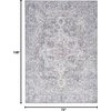 image:imageNourison Home New Concept Washables Light Blue Multicolr 53 x 73 Area Rug  Easy Clean Non Shedding Bed Room Living Room Dining Room Kitchen 5 x 7Ivory Grey