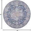 image:imageNourison Home New Concept Washables Light Blue Multicolr 53 x 73 Area Rug  Easy Clean Non Shedding Bed Room Living Room Dining Room Kitchen 5 x 7Ivory Navy