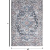 image:imageNourison Home New Concept Washables Light Blue Multicolr 53 x 73 Area Rug  Easy Clean Non Shedding Bed Room Living Room Dining Room Kitchen 5 x 7Light Blue Multi