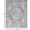image:imageNourison Home New Concept Washables Light Blue Multicolr 53 x 73 Area Rug  Easy Clean Non Shedding Bed Room Living Room Dining Room Kitchen 5 x 7Light Blue Multi
