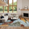 image:imageNourison Home Nordic Beige Multi 5 x 7 Area Rug  Easy Clean Non Shedding Bed Room Living Room Dining Room Kitchen 5 x 7Blue Multicolor