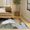 image:imageNourison Home Nordic Beige Multi 5 x 7 Area Rug  Easy Clean Non Shedding Bed Room Living Room Dining Room Kitchen 5 x 7Blue Multicolor