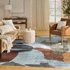 image:imageNourison Home Nordic Beige Multi 5 x 7 Area Rug  Easy Clean Non Shedding Bed Room Living Room Dining Room Kitchen 5 x 7Blue Multicolor