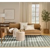 image:imageNourison Home Nordic Blue Green 8 x 10 Area Rug  Easy Clean Non Shedding Bed Room Living Room Dining Room Kitchen 8 x 10Blue Green