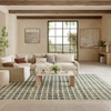 image:imageNourison Home Nordic Blue Green 8 x 10 Area Rug  Easy Clean Non Shedding Bed Room Living Room Dining Room Kitchen 8 x 10Blue Green