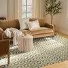 image:imageNourison Home Nordic Green 8 x 10 Area Rug  Easy Clean Non Shedding Bed Room Living Room Dining Room Kitchen 8 x 10Green