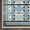 image:imageNourison Home Nordic Green Blue 5 x 7 Area Rug  Easy Clean Non Shedding Bed Room Living Room Dining Room Kitchen 5 x 7Blue