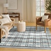 image:imageNourison Home Nordic Green Blue 5 x 7 Area Rug  Easy Clean Non Shedding Bed Room Living Room Dining Room Kitchen 5 x 7Blue