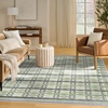 image:imageNourison Home Nordic Green Blue 5 x 7 Area Rug  Easy Clean Non Shedding Bed Room Living Room Dining Room Kitchen 5 x 7Green Blue