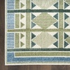 image:imageNourison Home Nordic Green Blue 5 x 7 Area Rug  Easy Clean Non Shedding Bed Room Living Room Dining Room Kitchen 5 x 7Green Blue